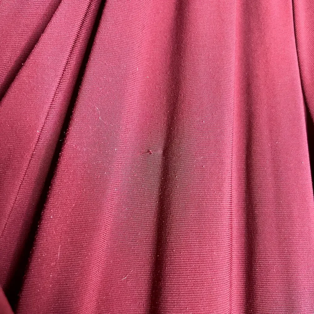NY Collection Petite Plus Jumpsuit Women Size 1XP Burgundy Flattering Modest